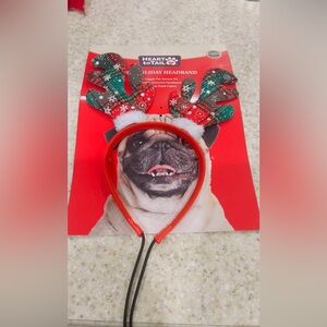Heart to Tail Holiday Pet Headband - Red and Green